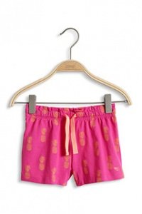 Baumwoll Jersey Shorts mit Ananas-Print