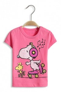 Baumwoll Jersey Snoopy T-Shirt