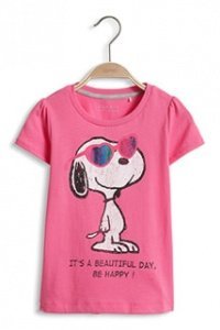 Baumwoll Jersey Snoopy T-Shirt