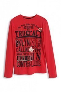 Baumwoll Jersey Statement Longsleeve