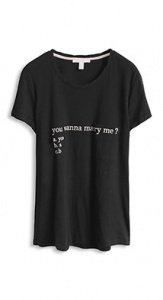 Baumwoll Jersey Statement T-Shirt