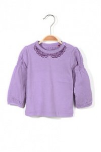 Baumwoll Jersey T-Shirt mit Glitter-Spit