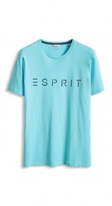 Baumwoll Jersey T-Shirt mit Logo