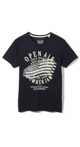 Baumwoll Jersey T-Shirt mit Print