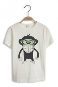 Baumwoll Jersey T-Shirt mit Print