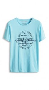 Baumwoll Jersey T-Shirt mit Print