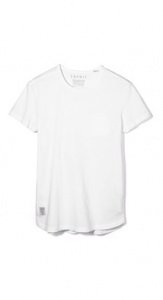 Baumwoll Jersey T-Shirt mit Tasche