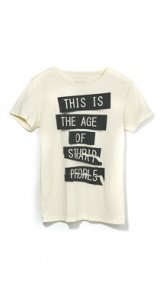 Baumwoll Jersey Vintage T-Shirt