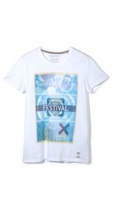 Baumwoll Jersey Vintage T-Shirt