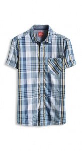 Baumwoll Karohemd mit Chambray