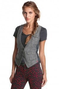 Baumwoll/Leinen Weste