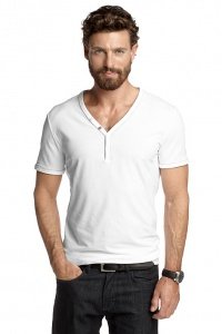 Baumwoll/Lycra® Henley