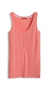 Baumwoll-Mix Henley-Top