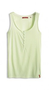 Baumwoll-Mix Henley-Top