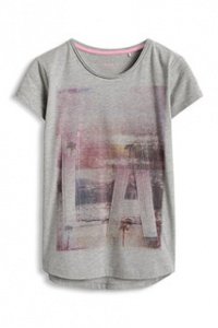 Baumwoll-Mix Jersey Artwork T-Shirt