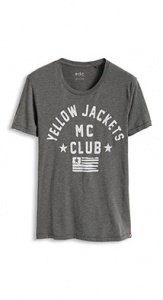 Baumwoll-Mix Jersey Print T-Shirt