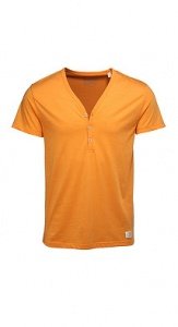 Baumwoll-Mix Jersey V-Shirt