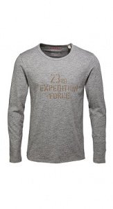 Baumwoll Mix Melange Longsleeve