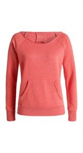 Baumwoll-Mix Melange-Sweatshirt