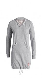 Baumwoll Mix Nacht Sweat-Kleid