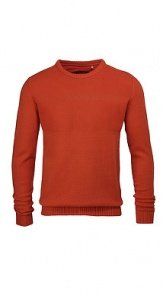 Baumwoll-Mix Pulli mit Struktur