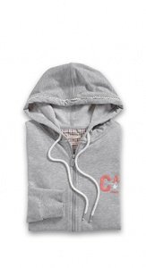 Baumwoll Mix Sweat Zipp Hoodie