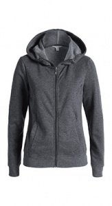 Baumwoll Mix Sweat Zipp Hoodie