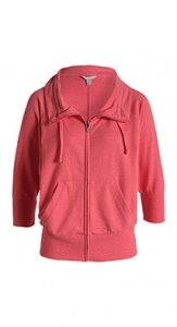 Baumwoll Mix Sweat Zippjacke