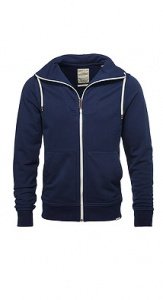 Baumwoll-Mix Sweat Zippjacke