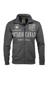 Baumwoll-Mix Sweat Zippjacke