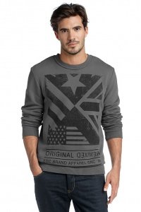 Baumwoll-Mix Sweatshirt