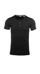 Baumwoll Rib Essential Henley