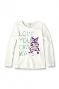 Baumwoll Rib Langarmshirt