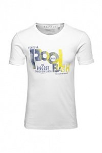 Baumwoll Rib Print T-Shirt