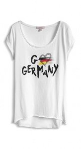 Baumwoll-Shirt im WM-Look