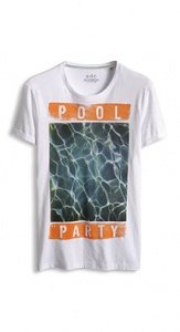 Baumwoll Slub-Jersey Print-T-Shirt