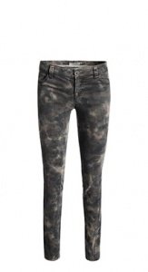 Baumwoll-Strertch Print-Hose