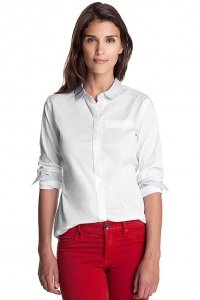 Baumwoll Stretch Hemdbluse
