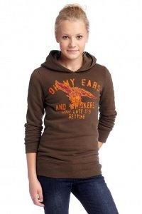 Baumwoll Sweat Print Hoodie