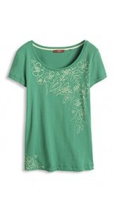 Baumwoll T-Shirt mit Print