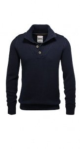 Baumwoll Troyer mit Struktur