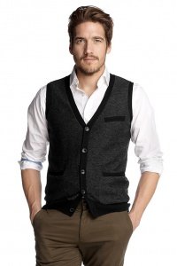 Baumwoll/Woll Strickweste