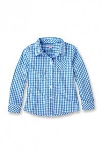 Baumwollbluse mit Vichy-Karo