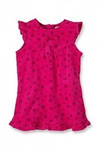 Baumwollcord/Stretch Kleid mit Print