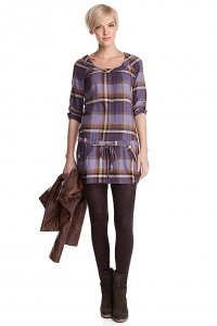 Baumwollflanell Kleid