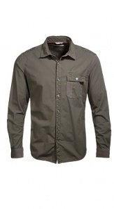 Baumwollhemd aus Stoff und Jersey