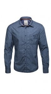 Baumwollhemd mit Allover-Print