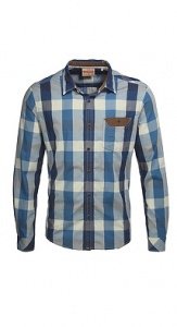 Baumwollhemd mit Corddetails