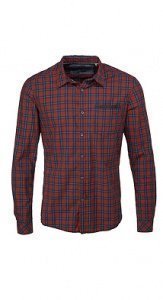 Baumwollhemd mit Denim