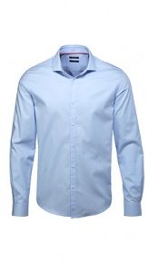 Baumwollhemd mit Mattglanz-Struktur